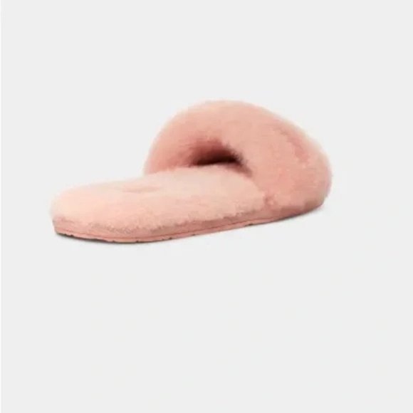NEW UGG Size 10 Women's Fluff Slide II Shearling Slippers - Sunset Pink - Picture 3 of 5